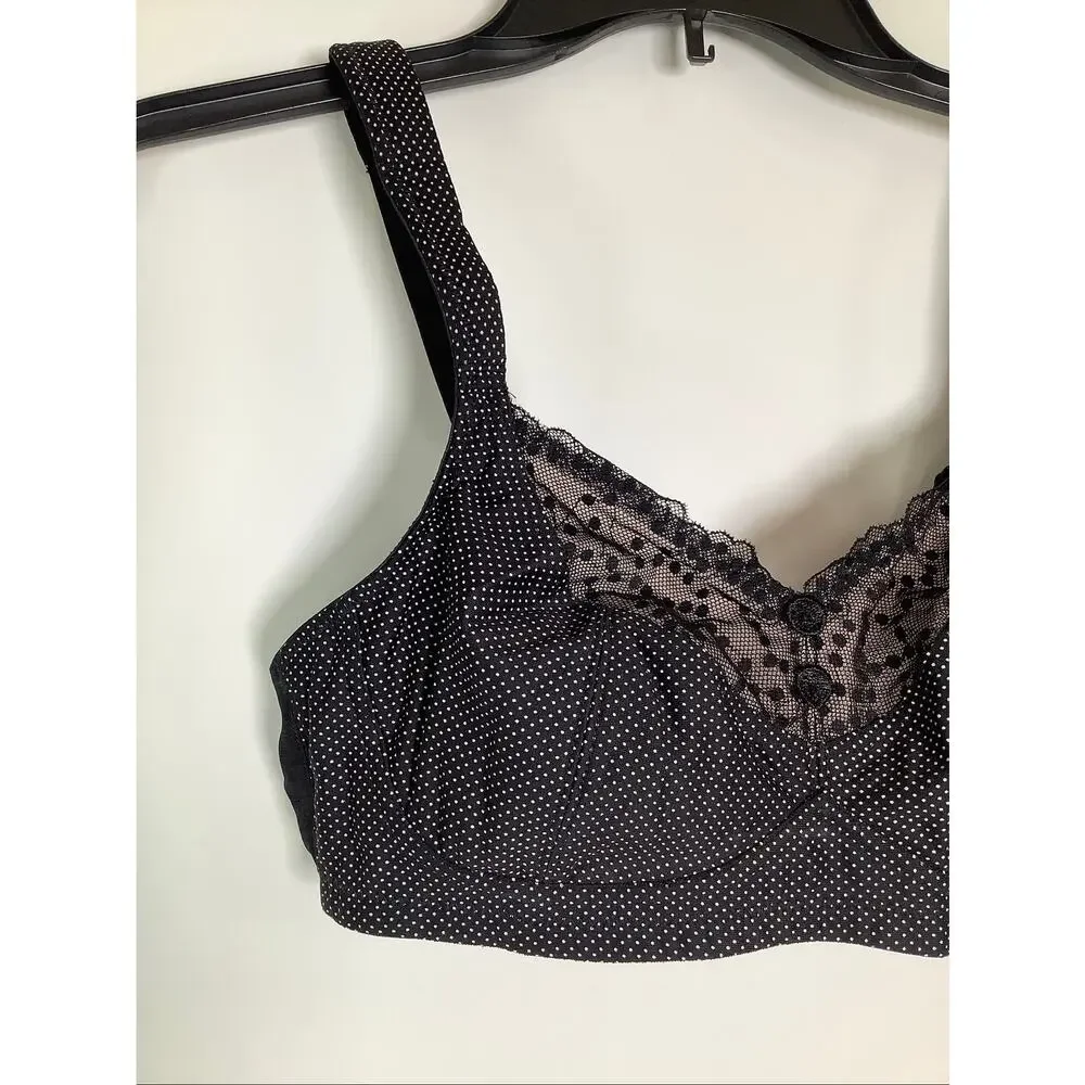Anita Women's 34A Black Orely Support Wire Free Full Coverage Bra Lingerie C12-7